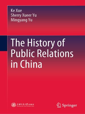 cover image of The History of Public Relations in China